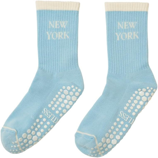 Crew Half Calf Grip Socks, Cutest Fruits Pilates Socks, Ruffle socks, Non-Slip, Barre Yoga Fitness