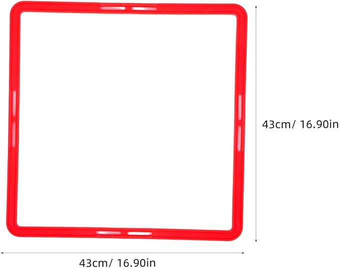 POPETPOP Square Agility Rings, 6pcs Speed Rings, Youth Agility Footwork Training Speed Hurdles Ladder Fitness Equipment Sport Workout Home Gym