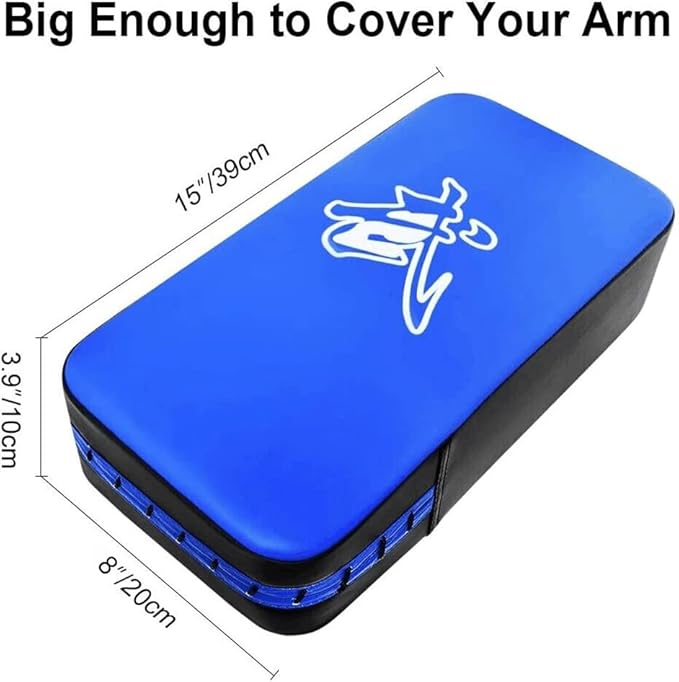 TLBTEK Taekwondo Kick Shield - Muay Thai MMA Karate Kickboxing Training Pads - Curved Leather Strike Shield