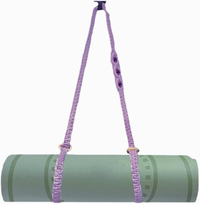 kiido Macrame Yoga Mat Carrying Strap [MAT NOT Included], Hand Woven Multi-Purpose Strap/Carrier