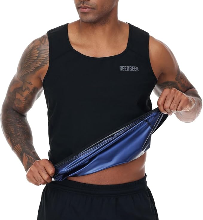 Sauna Sweat Suit Weight Loss Shapewear Top Weighted Shirt Sauna Vest Workout Exercise Gym Short Sleeves Men Women