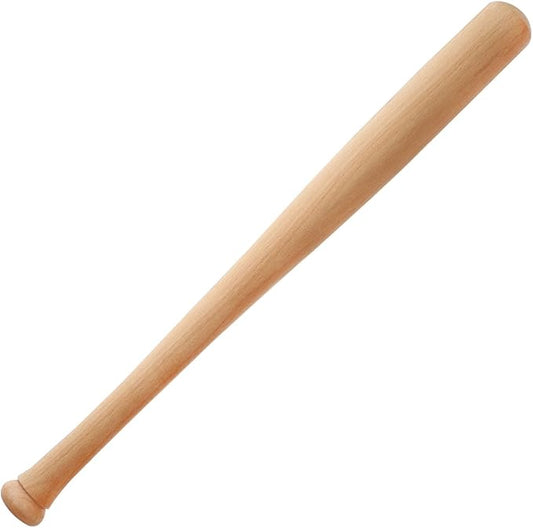 Baseball Wood Bat, 25 Inch Durable and Sturdy Lightweight, Glossy Finish with Cupped for Baseball Training Games or Casual Play