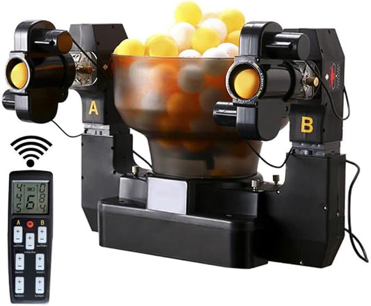 ZXMT Table Tennis Robots for Training, Table Tennis Machine, Advanced Pingpong Machine Automatic Tennis Balls Launcher with Customize Spin, Frequency, Ball Speed, Rotation Intensity, Landing, Height