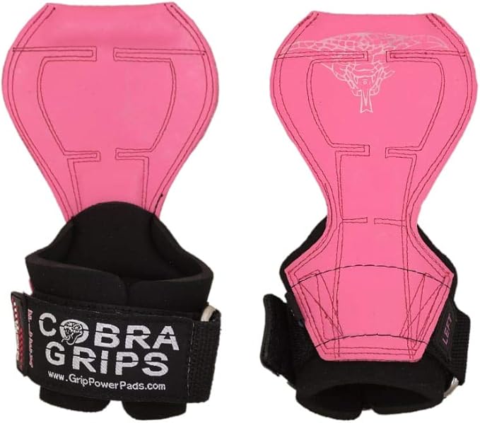 2018 Cobra Grips Flex Model Weight Lifting Gloves Heavy Duty Straps Alternative Power Lifting Hooks for Deadlifts with Padded Wrist Wrap Support Bodybuilding