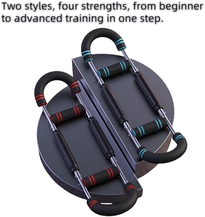 Twister Arm Exerciser,80-110lb Adjustable Spring Workout Bar, Forearm Triceps Chest Enhanced Exercise Strengthener,Portable Home Fitness Equipment, Detachable Design Fitness Anywhere