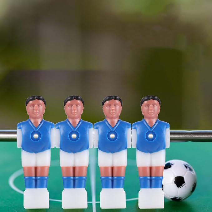 BESPORTBLE Pcs Foosball Replacement Players Set, Durable Abs Simulation Football Athletes, Assorted Colors, 4.33 Inch for Standard Foosball Table Rods, Ideal for Home Game Rooms and Parties