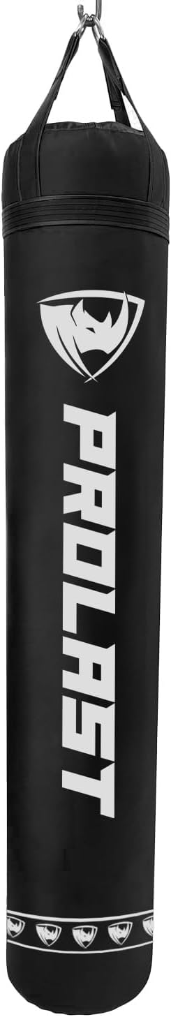 PROLAST Heavy Punching Kicking Bag for Adults, Boxing, MMA, Martial Arts, Muay Thai, Strength Training Equipment, Filled/Unfilled, 6ft, 150 lbs, Special Edition Logo