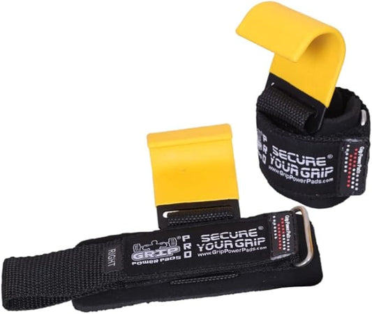 Weight Lifting Hooks Heavy Duty Lifting Wrist Straps Pull Ups Deadlift Straps Power Lifting Grips Padded Workout Straps for Weightlifting Gym Gloves for Men & Women Premium Workout Equipment