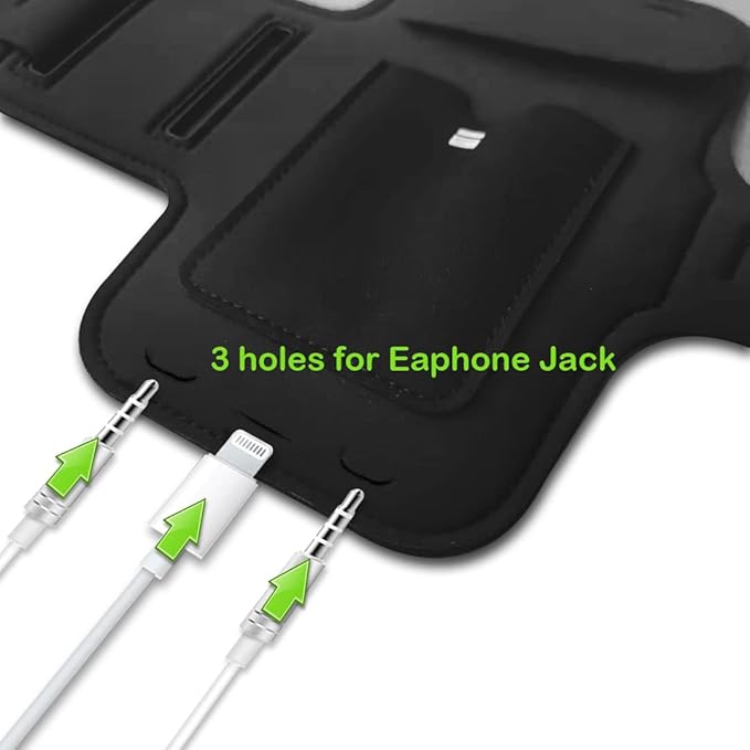 Phone Holder for Running, Karvense Phone Arm Bands for Running Exercise Workout Jogging, Cell Phones Armband for iPhone 16 Pro/16/16e/15 Pro/15/14 Pro/14/13 Pro/13/12, Samsung Galaxy S/A, to 6.3''