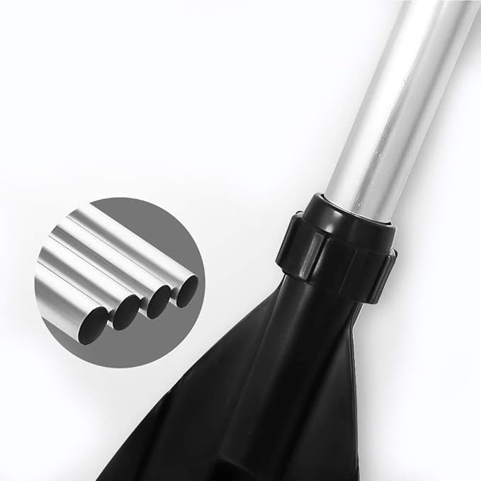 Zerone 2pcs Oars for Row Boat Aluminium Alloy Boat Oars with Oar Locks Detachable Kayak Paddles Lightweight Ribbed Blade Kayak Paddles Boat Oars