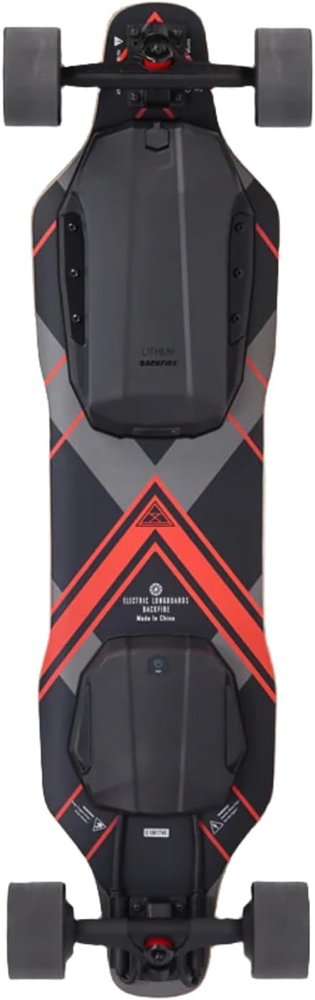 Backfire G5 Electric Skateboard with OLED R5s Remote, Top Speed: 28.5mph, up to 25 Miles Range