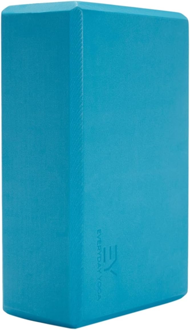 𝗘𝘃𝗲𝗿𝘆𝗱𝗮𝘆 𝗬𝗼𝗴𝗮 Foam Block with Soft Non-Slip Surface for Stability, Balance, and Deepen Stretches - Ideal for Yoga, Pilates, and Meditation Accessories (Sold Singular)