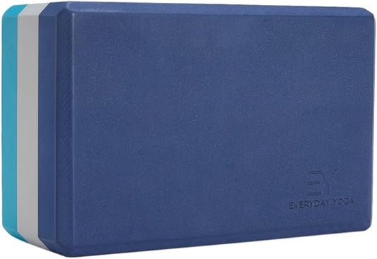 𝗘𝘃𝗲𝗿𝘆𝗱𝗮𝘆 𝗬𝗼𝗴𝗮 Foam Block with Soft Non-Slip Surface for Stability, Balance, and Deepen Stretches - Ideal for Yoga, Pilates, and Meditation Accessories (Sold Singular)