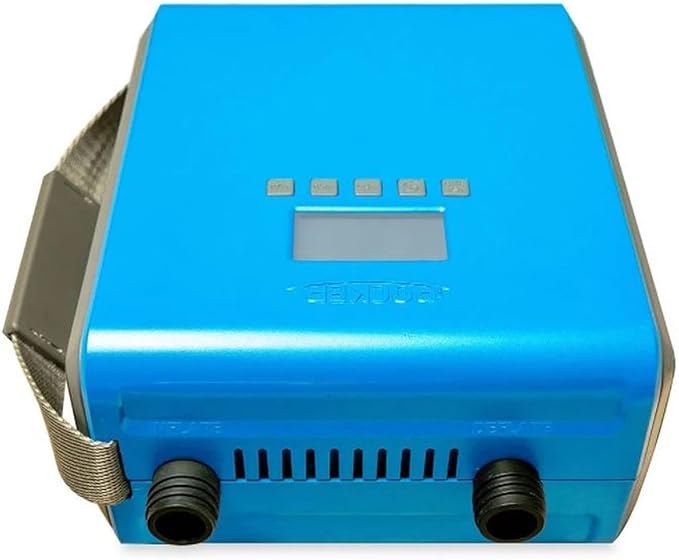 iROCKER 12V Electric SUP Pump with Digital Display – Dual Stage Auto-Off, Inflates Paddle Boards in 12 Mins or Less, Compatible with All iROCKER SUPs, Inflatable Kayaks & iLAND Floats.