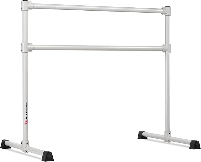 VITA Barre Portable Freestanding Double Ballet Barre, Extreme, Steel | Fixed Height, Made in USA, Home or Gym Exercise Equipment for Kids & Adults | Dance, Fitness, Pilates