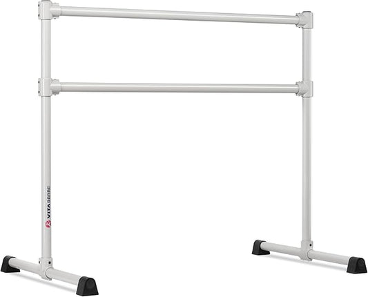 VITA Barre Portable Freestanding Double Ballet Barre, Extreme, Steel | Fixed Height, Made in USA, Home or Gym Exercise Equipment for Kids & Adults | Dance, Fitness, Pilates
