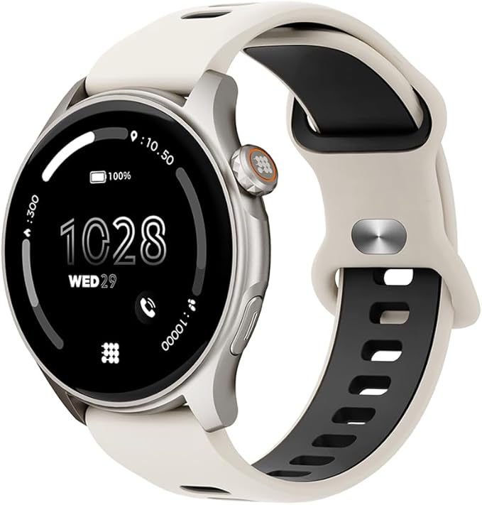 Cubitt Aura Smartwatch/Fitness Tracker with 1.43" Touch AMOLED Screen, Bluetooth Calling, 60+ Sports, Blood Oxygen, Heart Rate, Stress/Sleep Monitor, Waterproof, Step Counter, Compass Support