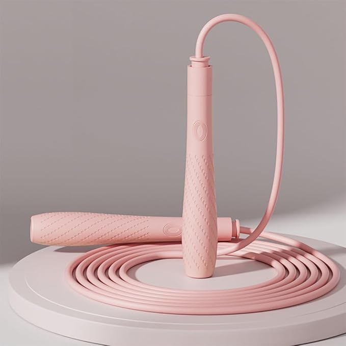 Jump Rope with silicone handle,Tangle-Free Jump Rope with Dual Bearing System,Ultra-Smooth for Fitness & Training