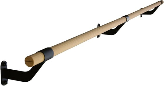 Wall-Mounted Ballet Barre for Home Dance, Exercise, Fitness, Stretching - Made in USA