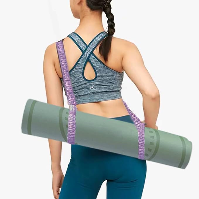 kiido Macrame Yoga Mat Carrying Strap [MAT NOT Included], Hand Woven Multi-Purpose Strap/Carrier