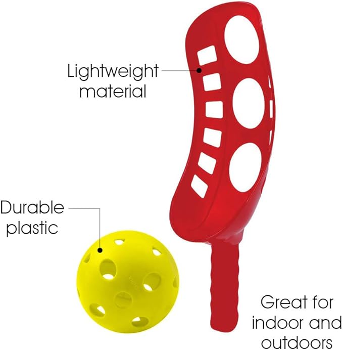 ArtCreativity Scoop and Toss Game for Kids – Includes 2 Scoops and 2 Balls – Fun Outdoor Toys for Beach, Backyard, Camping, or Park – Great PE Equipment & Summer Activity for Boys, Girls & Families