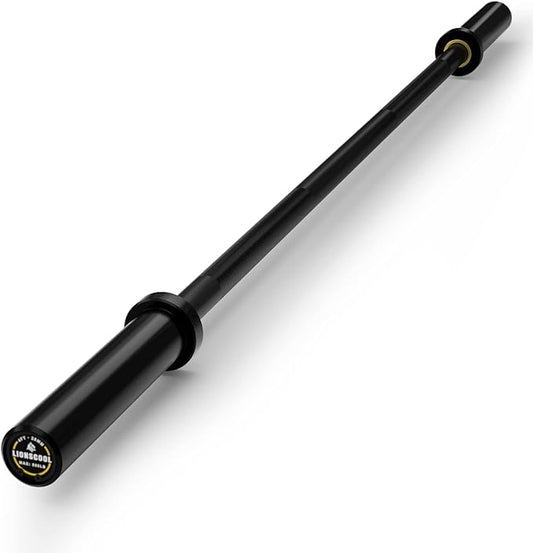 LIONSCOOL Premium 4ft/4.9ft/6ft Barbell for Strength Training and Olympic Weightlifting, 2 Inch Bar for Squats, Curls, Deadlifts, Presses, Hip Thrusts, 350lbs/500lbs/700lbs Weight Capacity