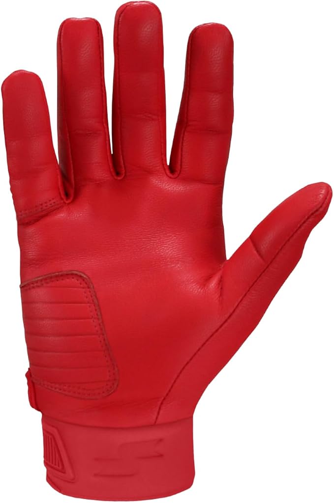 SSK Showcase Youth Baseball Batting Gloves - Durable Full Cabretta Leather Glove - 8 Colors