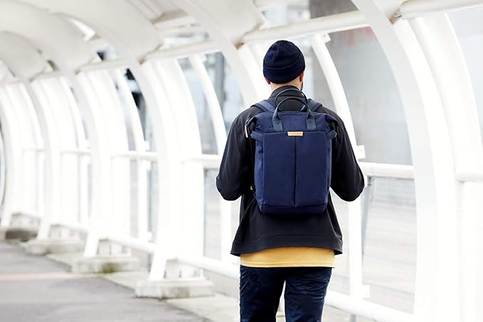 Bellroy Tokyo Totepack, water-resistant woven convertible backpack and tote bag - Bronze