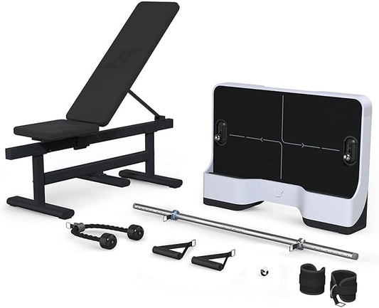 Gym Pal All-in-One Smart Home Gym Machine, Total Body Resistance Strength Training Machine, Fitness Trainer with 200+ Curriculum and 4 Training Modes, Portable Gym & Home Exercise Equipment