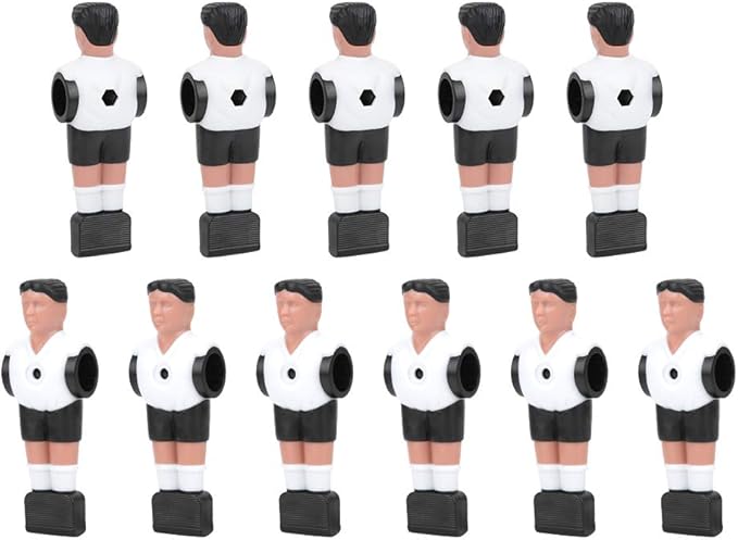 11Pcs Foosball Men, Foosball Players Table Soccer Ball Player Replacement Parts for 1.4M Table Soccer Figurines Football Game Machine Accessory (11x3.7cm/4.3x1.5in)