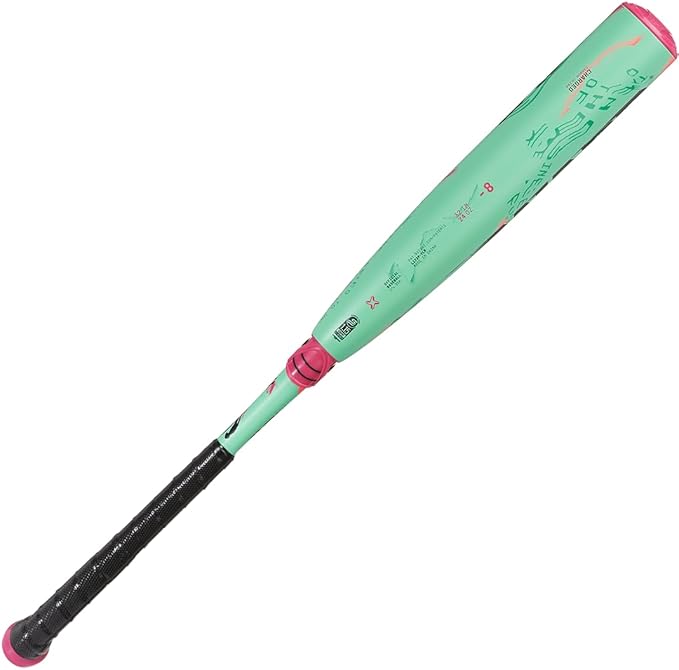 Axe | Warp | USSSA Youth Baseball Bat | Drop -10/-8/-5 | 3-Piece Composite | 2 3/4" Barrel | Green/Pink