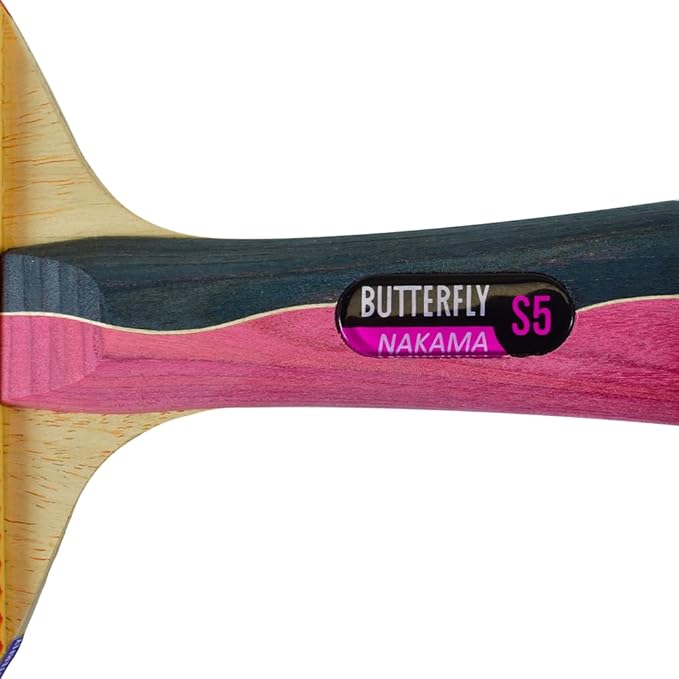 Butterfly Nakama Shakehand Ping Pong Paddle - Recommended for Beginner & Intermediate Level Players - Includes Two Free 40+ Balls - International Table Tennis Federation Approved