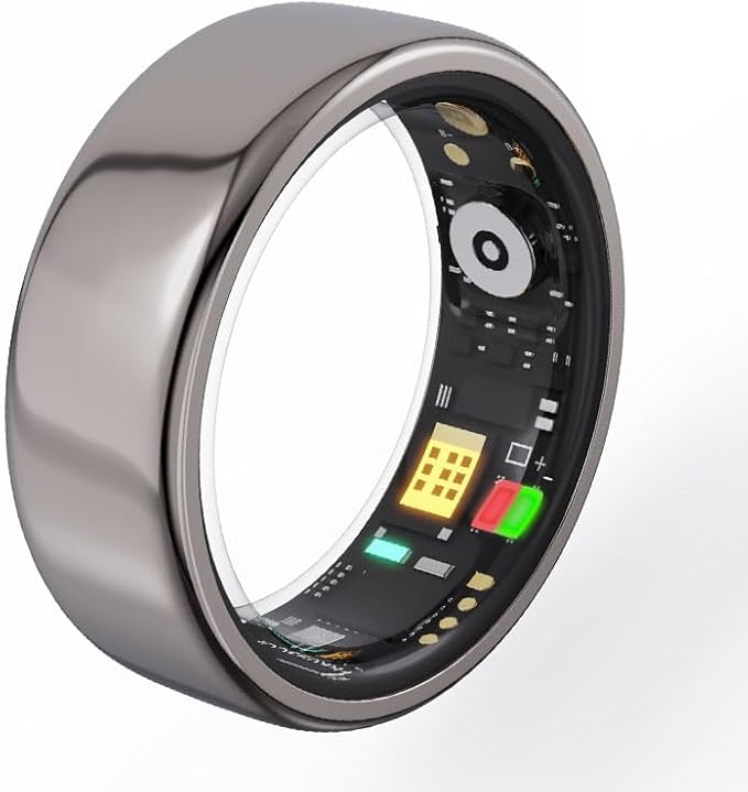 Smart Ring Health Tracker,Sleep Heart Rate Health Monitor, Fitness Tracker, Health Rings for Women & Men 7-Day Ultra Long Standby Time, IPX8 Water-Resistance