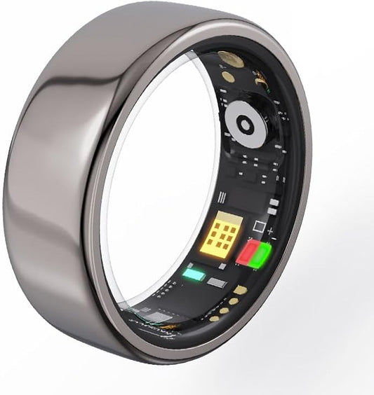 Smart Ring Health Tracker,Sleep Heart Rate Health Monitor, Fitness Tracker, Health Rings for Women & Men 7-Day Ultra Long Standby Time, IPX8 Water-Resistance