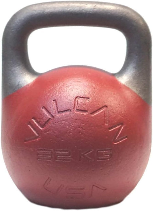 Vulcan Competition Kettlebell – Ergonomic Steel Design with 35mm Wide Grip Handle | Ideal for Strength Training and Workouts | Suitable for All Hand Sizes