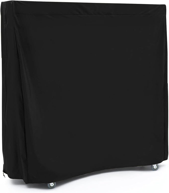 Covermates Upright Ping Pong Table Cover - Indoor/Outdoor Tennis Covers, Heavy Duty Water-Resistant for Foldable Kettler Table, Classic 12-Guage Vinyl, 60W x 28D x 60H, Black