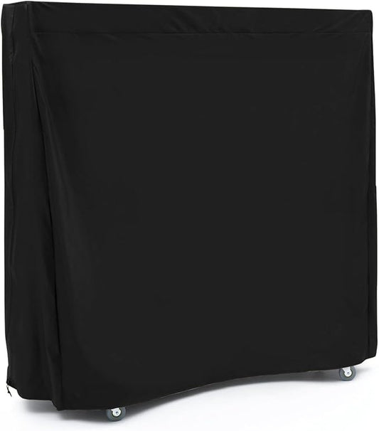 Covermates Upright Ping Pong Table Cover - Indoor/Outdoor Tennis Covers, Heavy Duty Water-Resistant for Foldable Kettler Table, Classic 12-Guage Vinyl, 60W x 28D x 60H, Black