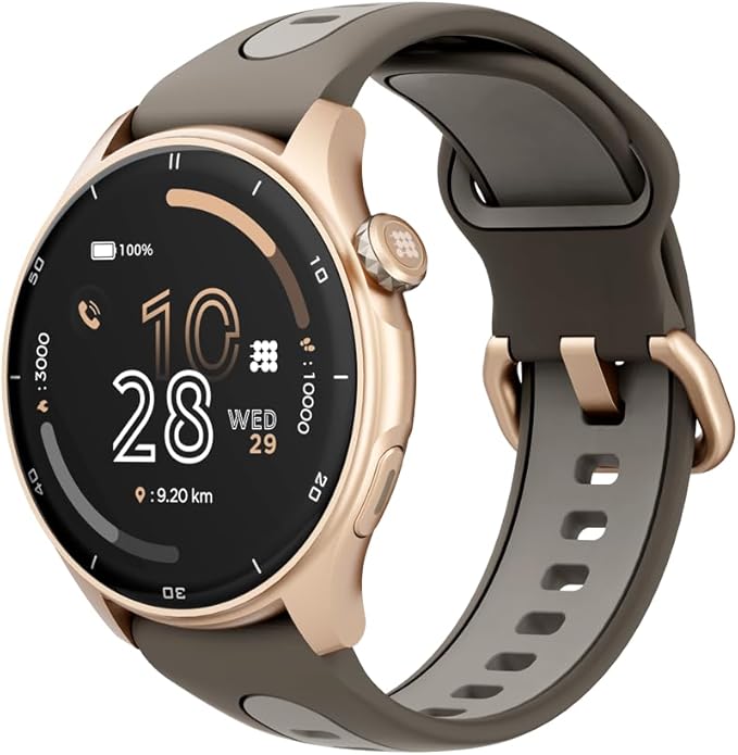 Cubitt Aura Pro Smartwatch/Fitness Tracker with 1.43" Touch AMOLED Screen, Bluetooth Call, Built in GPS, 60+ Sports, Blood Oxygen, Heart Rate, Stress/Sleep Monitor, Waterproof, Step Counter, Compass