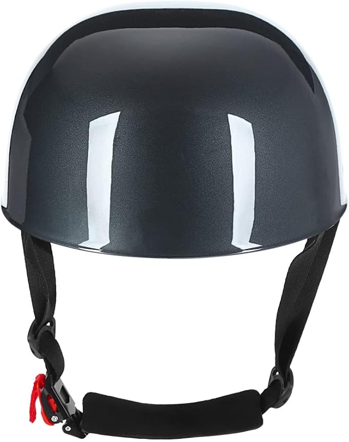 Vintage Retro Open Face Motorcycle Helmet Baseball Cap Half Helmets Men Women for Moped Cap Jet Scooter Street Cruiser with Mask Glasses - DOT Certified