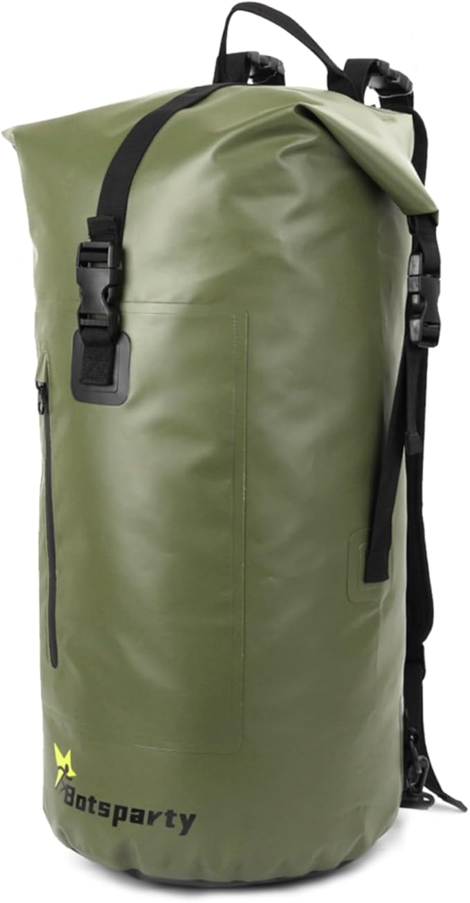 Waterproof Dry Bag Backpack - 25L/35L Lightweight Hiking Pack with Zippered Pocket for Camping, Kayaking, Travel, Hiking, Fishing, Outdoor Enthusiasts（35L）