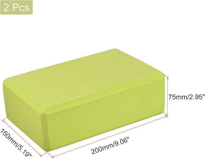 uxcell Yoga Block Light Weight High-Density EVA Foam Brick for Beginners, Yogis, Pilates, Meditation
