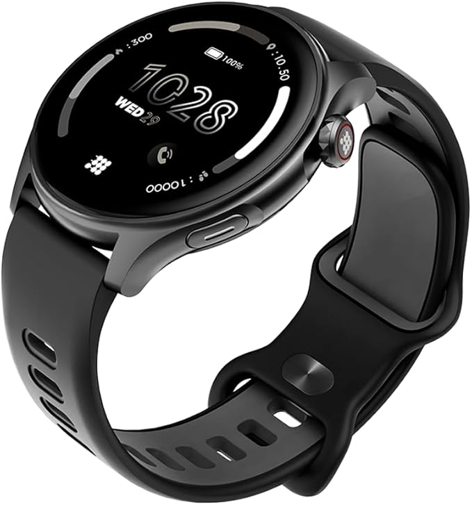 Cubitt Aura Smartwatch/Fitness Tracker with 1.43" Touch AMOLED Screen, Bluetooth Calling, 60+ Sports, Blood Oxygen, Heart Rate, Stress/Sleep Monitor, Waterproof, Step Counter, Compass Support