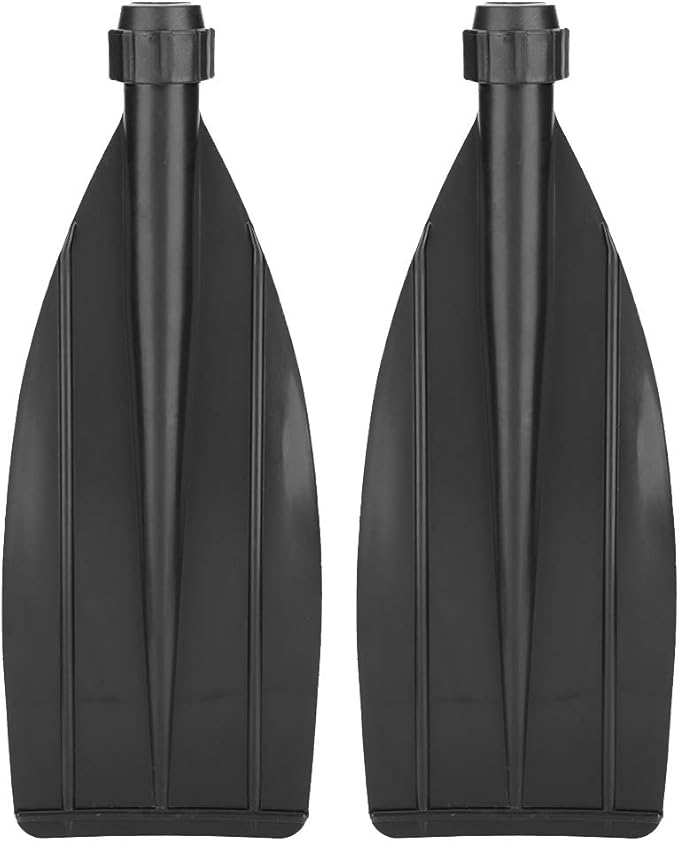 Qiilu Kayak Paddle Replacement Blade, 1 Pair Kayak Canoe Paddle Blade Leaf Oar Replacement Accessories Black