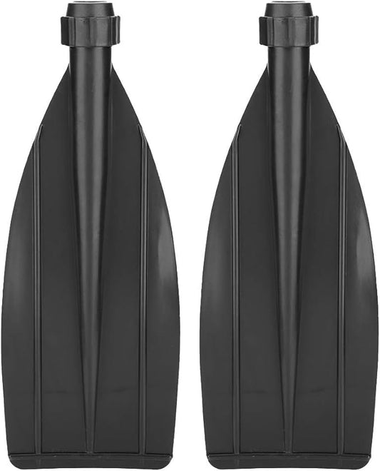 VBESTLIFE Paddle Blade, 1 Pair Kayak Canoe Paddle Blade Leaf Oar Replacement Part Kayak Accessories Black Kayak Paddle Replacement Blade