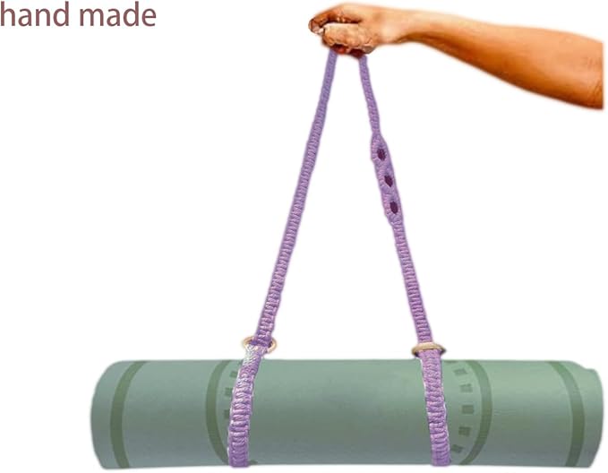 kiido Macrame Yoga Mat Carrying Strap [MAT NOT Included], Hand Woven Multi-Purpose Strap/Carrier