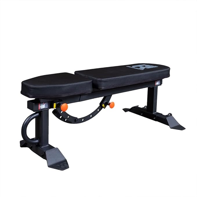 Rugged Strength & Fitness Flat Incline Adjustable Bench, 1500 lb Capacity