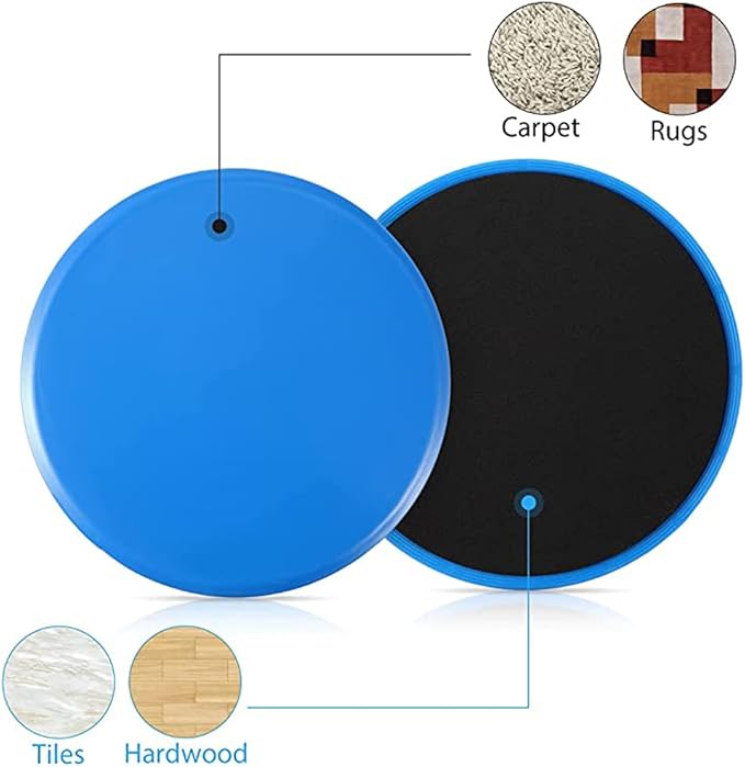 Sliders for Working Out 4 Exercise Sliders Core Exercise Sliders Dual Sided Disks for Abdominal Exercise, Strengthen Core, Glutes, Abs, Fitness Equipment