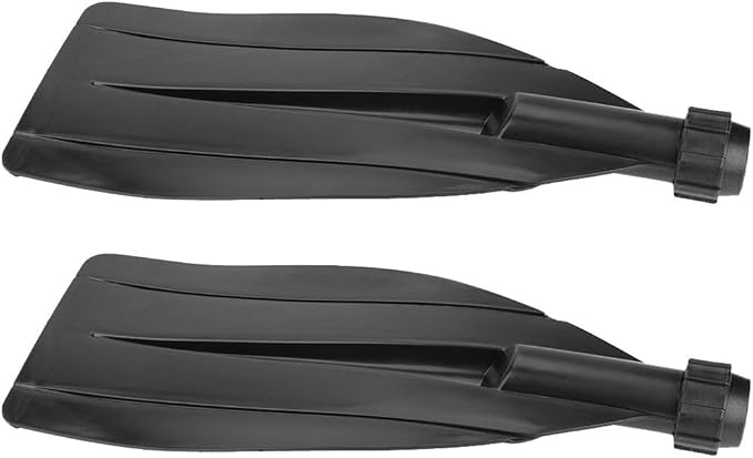 Qiilu Kayak Paddle Replacement Blade, 1 Pair Kayak Canoe Paddle Blade Leaf Oar Replacement Accessories Black