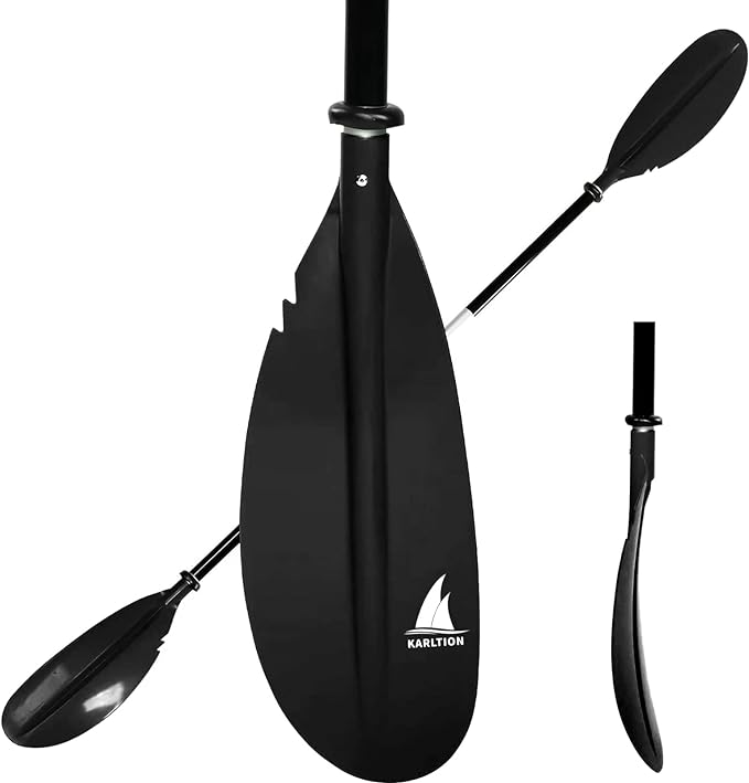 Kayak Paddle - Adjustable 2 Pieces Aluminum Alloy Shaft with Glass Fiber Blade for Surfing,Oar Fishing Easy Packable Travel