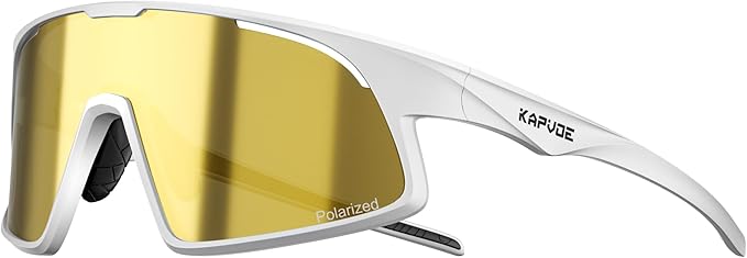 KAPVOE Polarized Cycling Glasses Men Women Sports Sunglasses for Mountain Bike Running Fishing Baseball K383